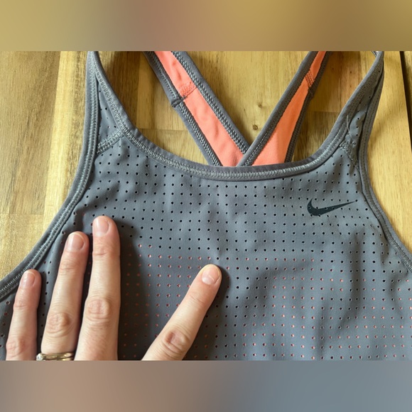 Nike Dri-fit Sports Bra Gray Pink, small - Picture 2 of 4